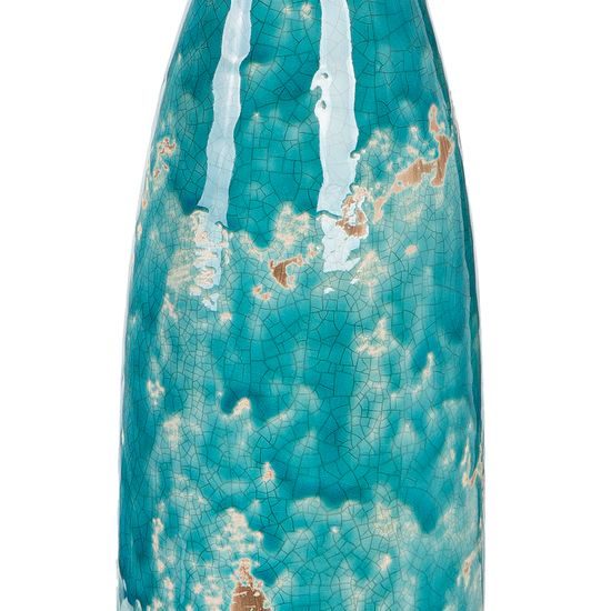 Keramická váza Actros modrá, 13x60 cm