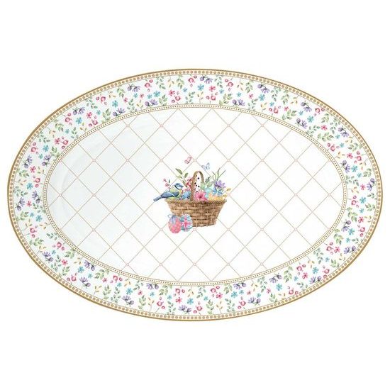 Velikonoční oválný podnos Spring Bloom 35x23,5cm, Easy Life