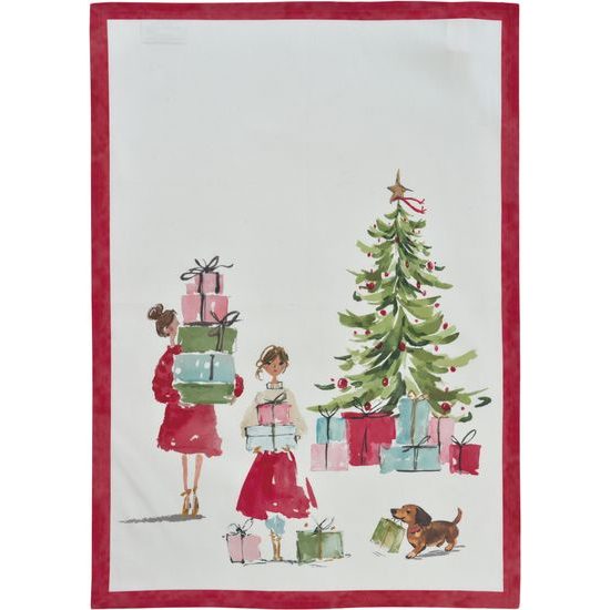 Vianočná kuchynská utierka Kitchen Shopping 50x70 cm, Sander