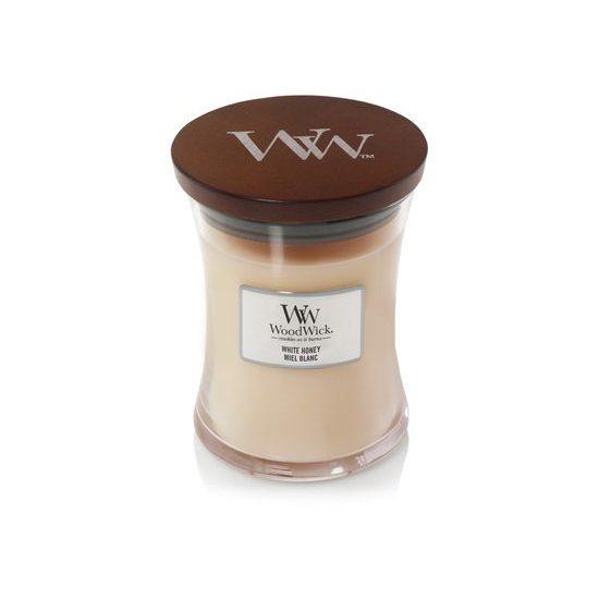 Woodwick White Honey, váza stredná 275 g