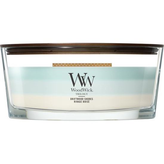 WoodWick - Trilogy Driftwood Shores, svíčka loď 453.6 g