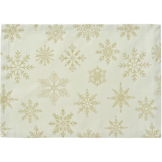 Vánoční prostírání Cristallo Luce bílo-zlaté 35x50 cm, Sander