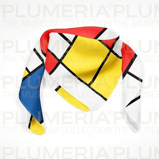 Hedvábný šátek Composition, Piet Mondrian