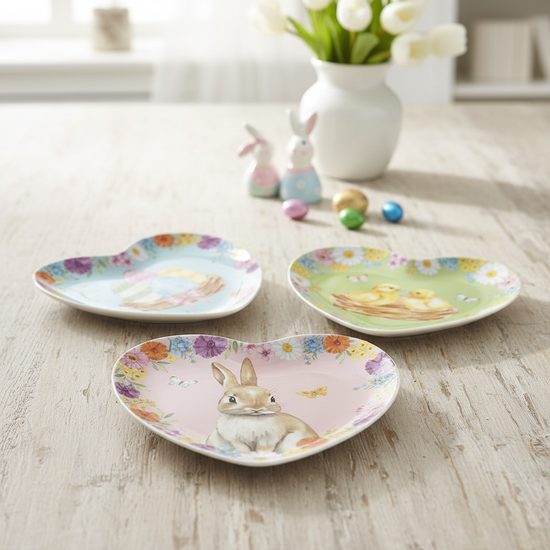 Veľkonočný podnos v tvare srdca Egg Hunt 20x19 cm, Easy Life