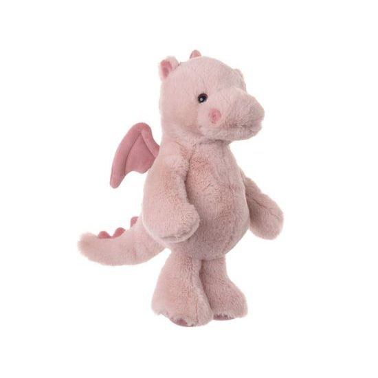 Plyšový drak Drago ružový, 30 cm