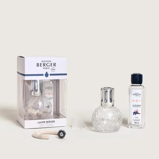 Maison Berger Paris - Dárková sada: Katalytická lampa Disco transparentní + Magnolie, 250ml