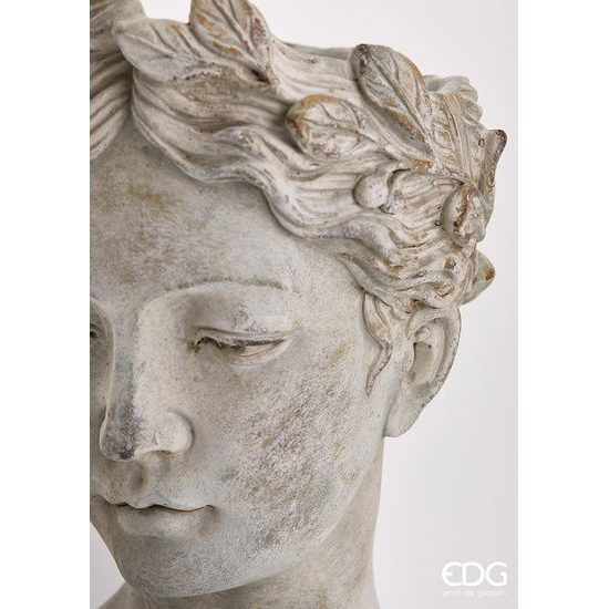 Kameninová váza hlava ženy, 22x16 cm