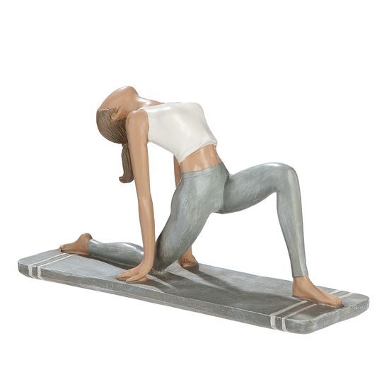 Dekorace figura žena jogínka Hannah, 6x21x12 cm
