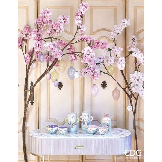 Umelý kvet čerešňová vetvička ružová, 105 cm