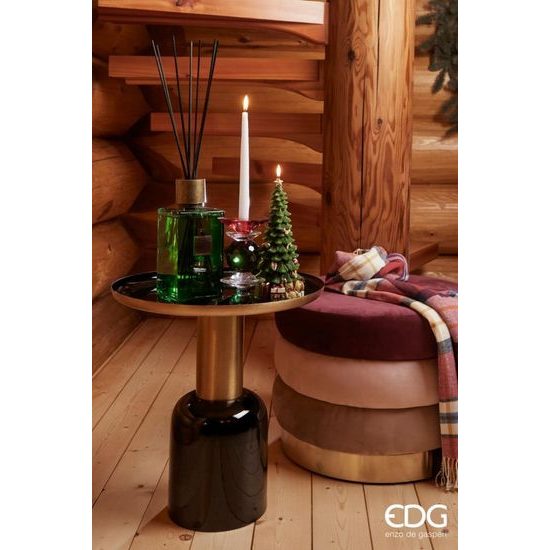 Vánoční dekorace svíčka ve tvaru stromečku, 22 cm