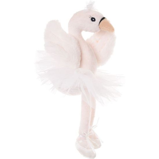 Plyšová labuť baletka White Odette biela, 25 cm