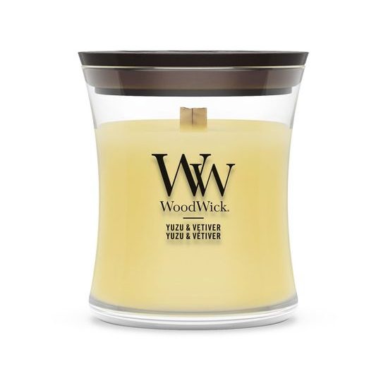 WoodWick - Yuzu & Vetiver svíčka, váza malá 85 g