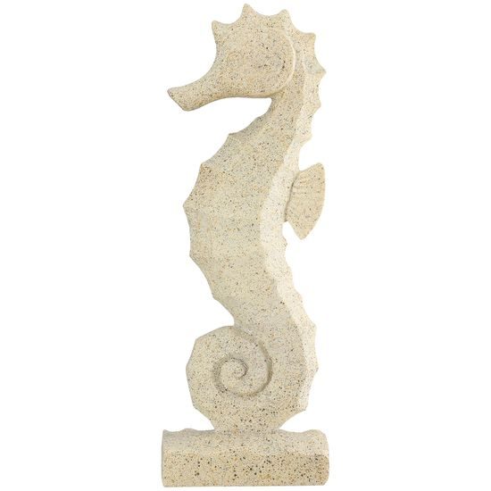 Dekorace figura mořský koník přírodní, 5x8,5x24 cm