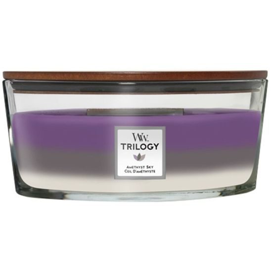 Woodwick - Trilogy Amethyst Sky svíčka loď, 453.6 g