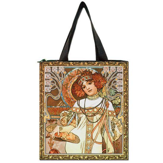 Dámska taška cez rameno Autumn Alfons Mucha, 35x32x12 cm