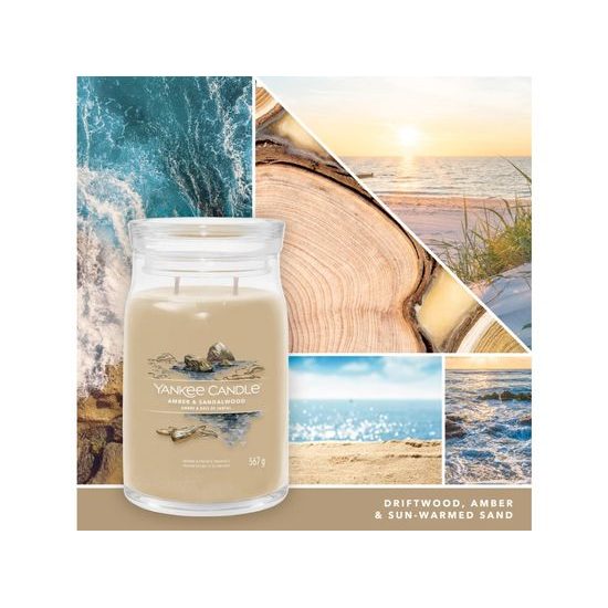 Yankee Candle - Signature vonná svíčka Amber & Sandalwood, 567g