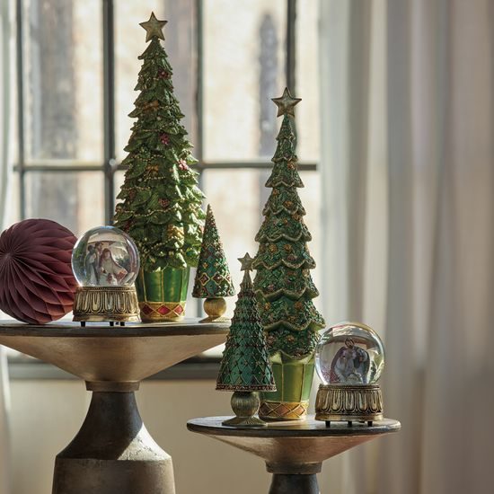 Vánoční dekorace sněžítko svatá rodina 1ks, 14,5x10 cm