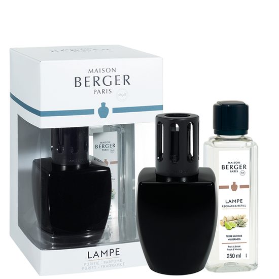 Maison Berger Paris - katalytická lampa June black + náplň Wilderness 250 ml