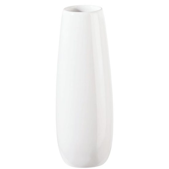 Keramická váza Ease biela, 18x4,5 cm