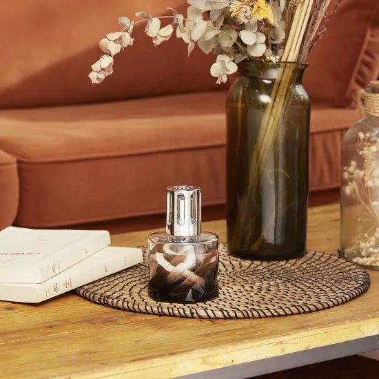 Maison Berger Paris - Darčeková sada: Katalytická lampa Spirale čierna + Zamatový orient, 250 ml