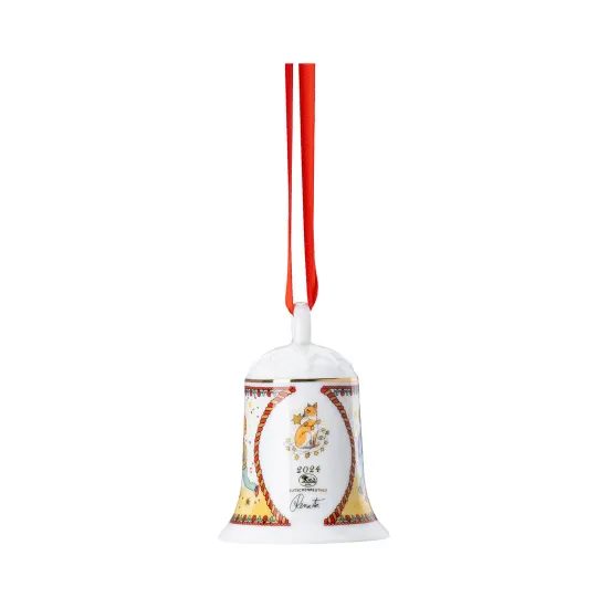 Vánoční porcelánová ozdoba na stromeček Zvonek Christmas Lights 7 cm, Rosenthal