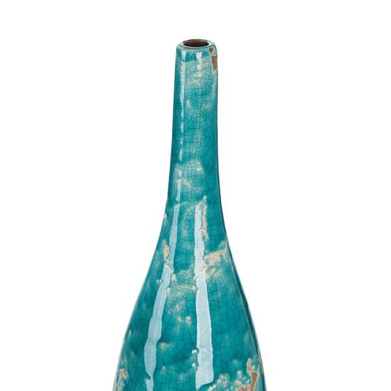 Keramická váza Actros modrá, 13x60 cm