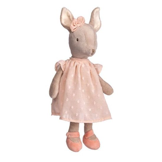 Plyšová srnečka Sweet Dalia v růžových šatech, 25cm