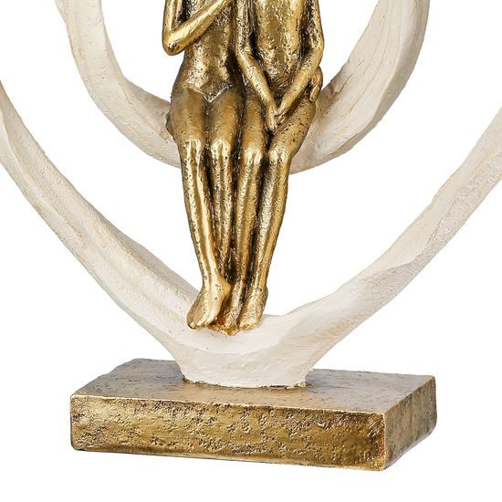 Dekorace zamilovaný pár Passion v srdci, 7x24,5x25 cm