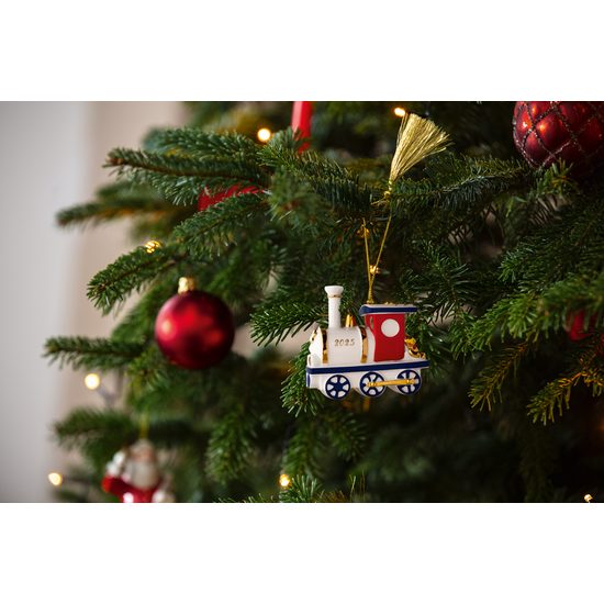 Christmas Classic Vánoční ozdoba lokomotiva 2025, 9,2x4,8x8,4 cm, Villeroy & Boch