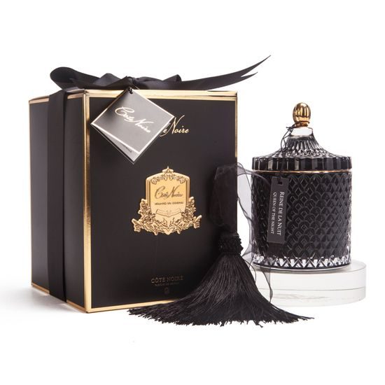 Côte Noire - Large Art Deco svíčka Black & Gold, Královna noci