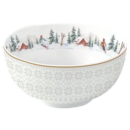 Vianočná porcelánová miska Chalet 12cm, Easy Life