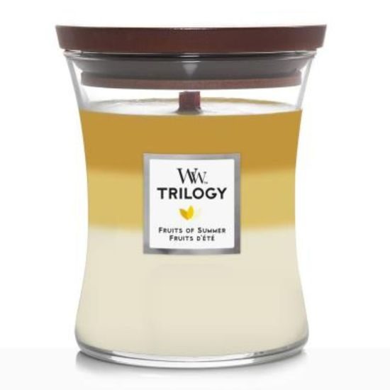 WoodWick - Trilogy Fruits of Summer váza střední, 275 g