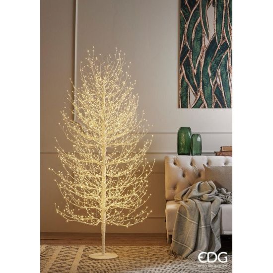 Svetelný strom 2000LED biely, 180 cm