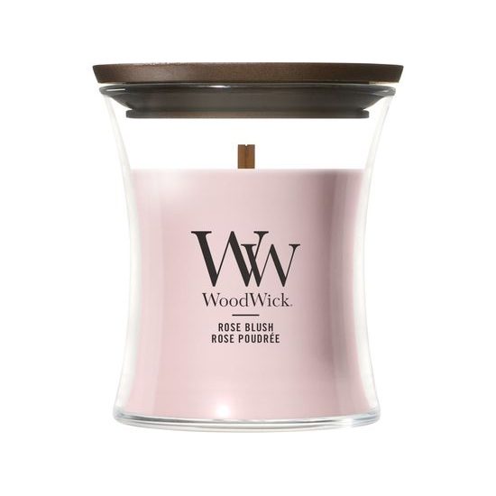 WoodWick - Rose Blush svíčka, váza malá 85 g