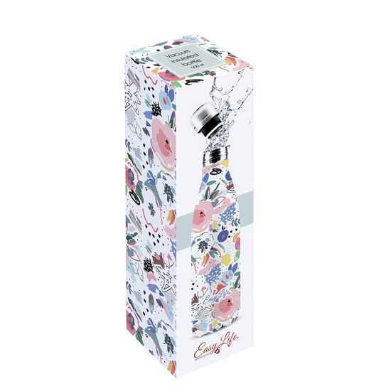 Nerezová termoláhev na vodu 500 ml Flower Garden – Easy Life