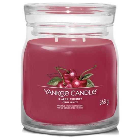 Yankee Candle - Signature vonná sviečka Black Cherry, 368g