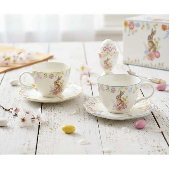 Veľkonočná sada šálok s podšálkami 2 ks Tres Jolie 120 ml, Easy Life