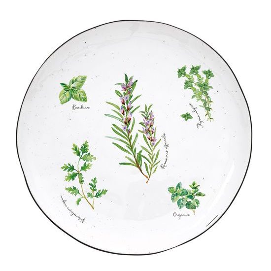 Porcelánový jedálenský tanier Herbarium 26 cm, Easy Life