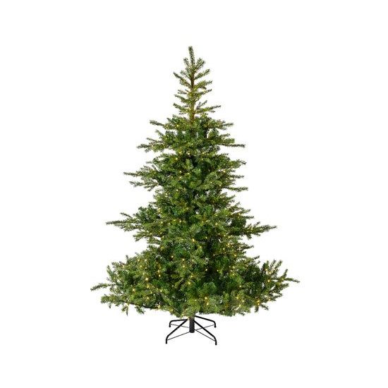 Vánoční umělý strom jedle 550 LED s kovovým stojanem, 150x210 cm