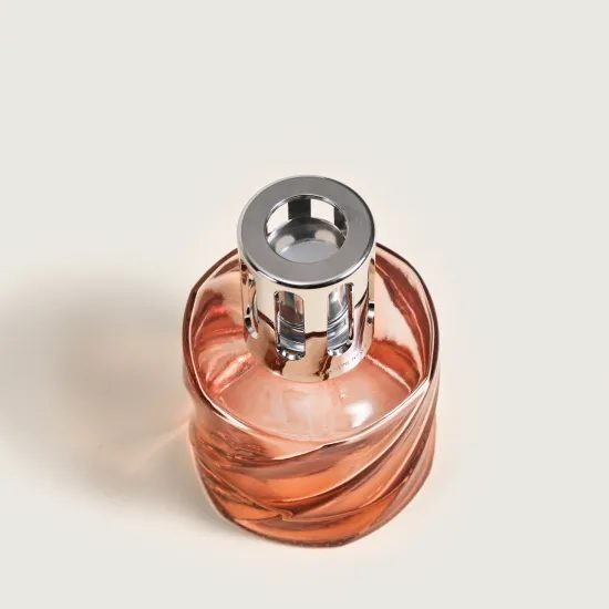 Maison Berger Paris - Darčeková sada: Katalytická lampa Spirale jantárová + Rhubarb radiancia, 250 ml