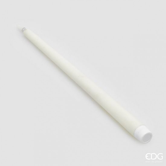Dlhá dotyková sviečka s LED osvetlením biela 2ks, 34×2,2 cm