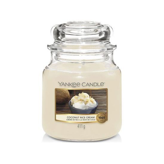 Yankee Candle - Classic vonná svíčka Coconut Rice Cream, 411g