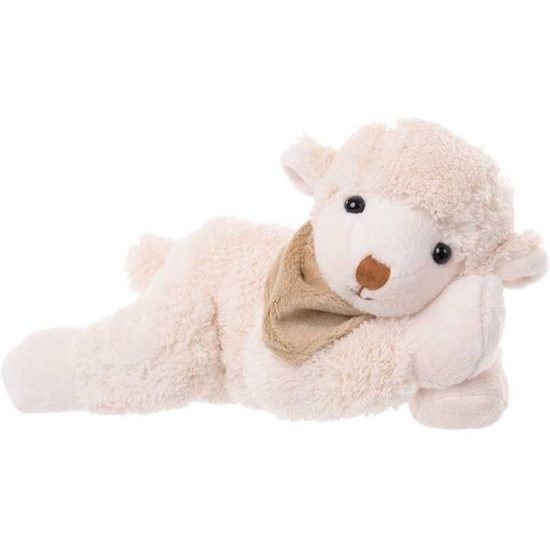 Plyšová ovečka Lazy Lefty bílá, 25 cm