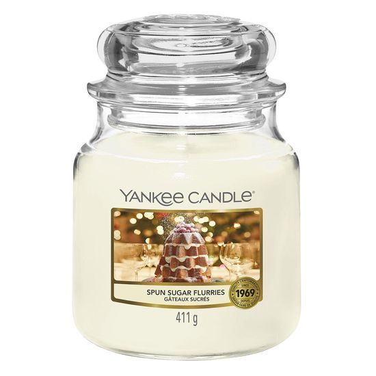 Yankee Candle - Classic vonná svíčka Spun Sugar Flurries 411 g