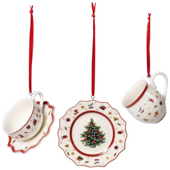 Toy's Delight Decoration Vánoční závěsná dekorce Servis 3 ks, Villeroy & Boch