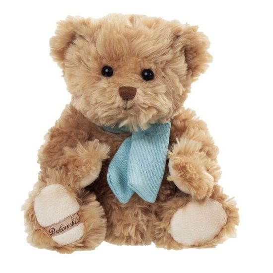 Plyšový medvídek Baby Ludwig s modrou šálou, 25 cm