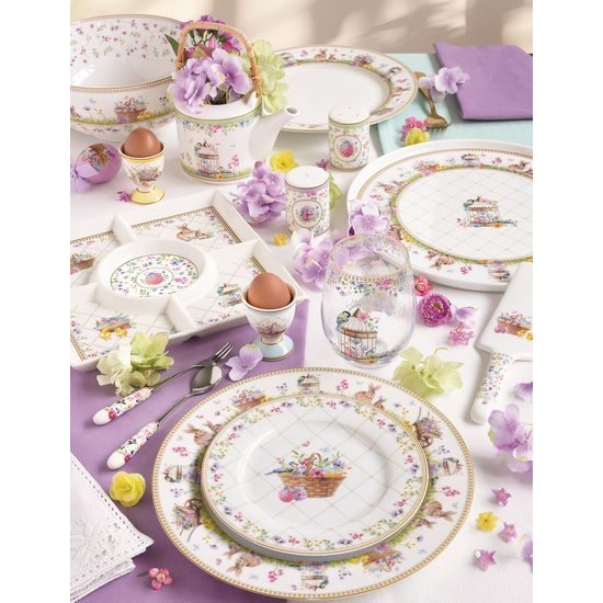 Velikonoční dezertní talíře set 4ks Spring Bloom Ø 19 cm, Easy Life