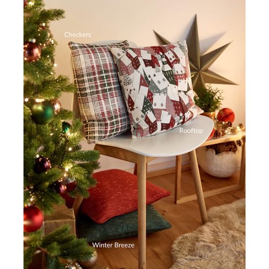 Vánoční běhoun na stůl Rooftop červený 40x100cm , Sander