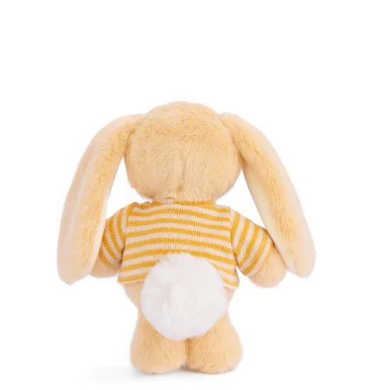 Plyšový zajíček v triku Bouncy Bunny žlutý, 15 cm