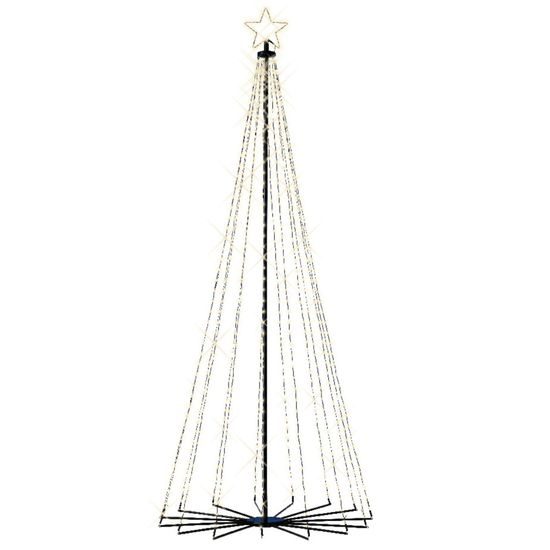 Vánoční venkovní dekorace strom s LED osvětlením, 100x240 cm